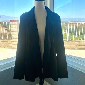 NWOT Black Double Breasted Blazer-Size L